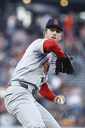 St. Louis Cardinals starting pitcher Quinn Mathews (60)