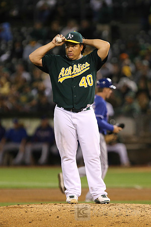 MLB: Texas Rangers at Oakland Athletics