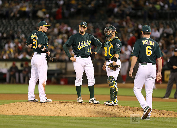 MLB: Cincinnati Reds at Oakland Athletics