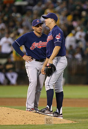 MLB: Cleveland Indians at Oakland Athletics