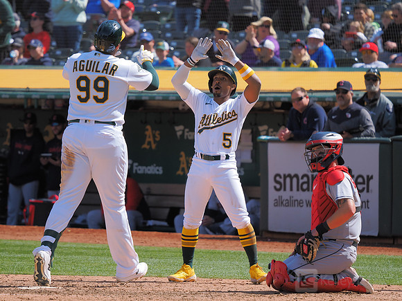 MLB: Cleveland Guardians at Oakland Athletics