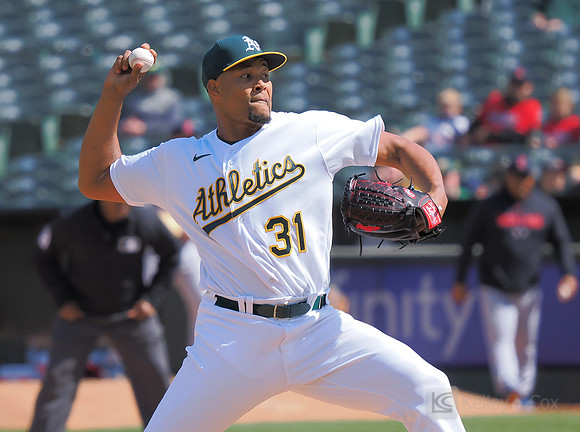 MLB: Cleveland Guardians at Oakland Athletics