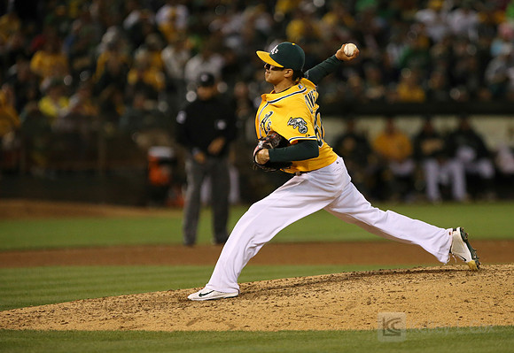 MLB: Cleveland Indians at Oakland Athletics