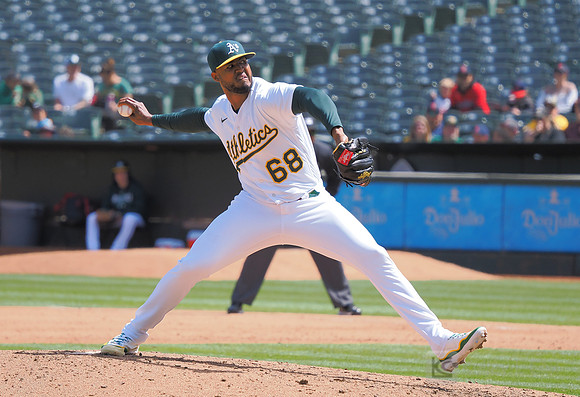 MLB: Cleveland Guardians at Oakland Athletics