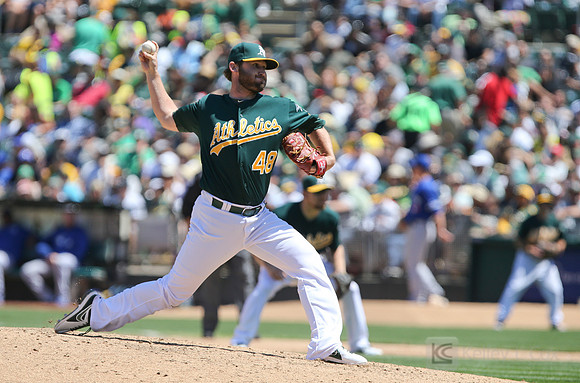 MLB: Toronto Blue Jays at Oakland Athletics