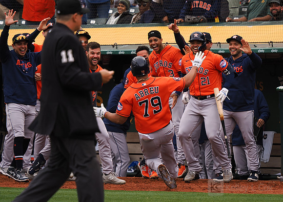 MLB: Houston Astros at Oakland Athletics