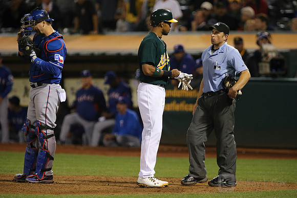MLB: Texas Rangers at Oakland Athletics