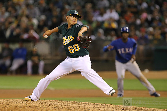 MLB: Texas Rangers at Oakland Athletics