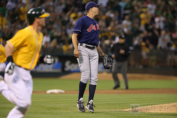 MLB: Cleveland Indians at Oakland Athletics