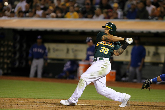 MLB: Texas Rangers at Oakland Athletics