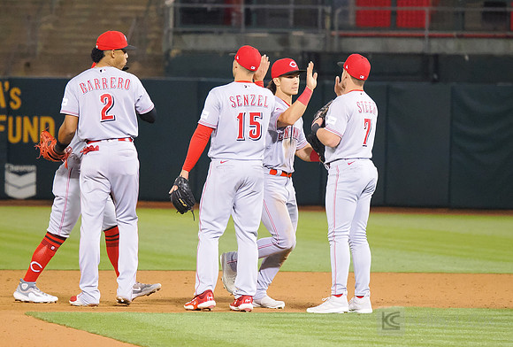 MLB: Cincinnati Reds at Oakland Athletics
