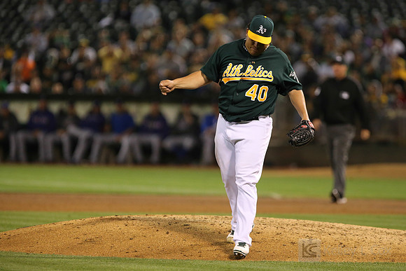 MLB: Texas Rangers at Oakland Athletics