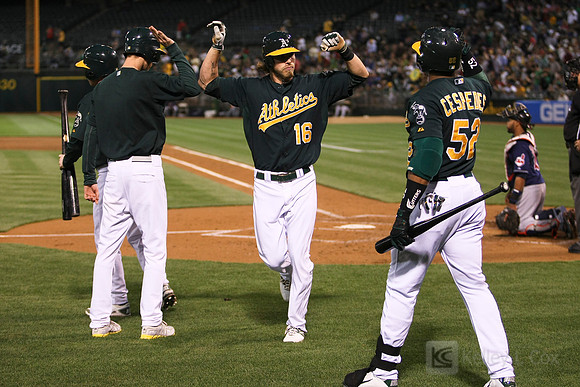 MLB: Cleveland Indians at Oakland Athletics