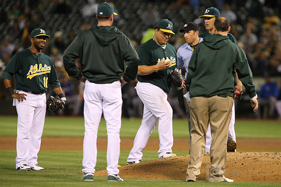 MLB: Texas Rangers at Oakland Athletics