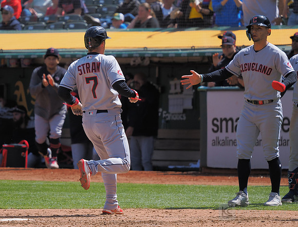 MLB: Cleveland Guardians at Oakland Athletics