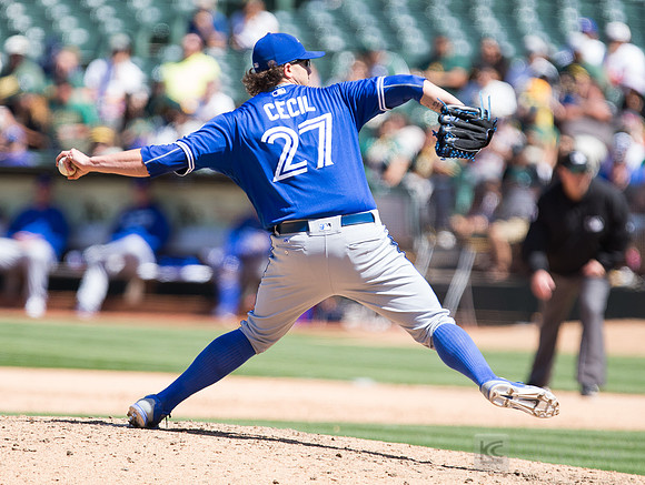 MLB: Toronto Blue Jays at Oakland Athletics