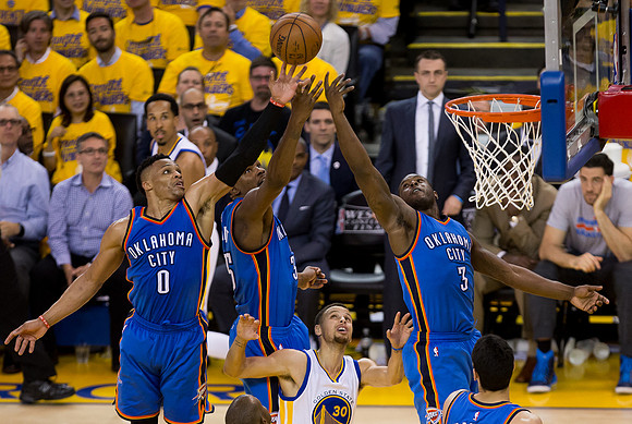 NBA: Playoffs-Oklahoma City Thunder at Golden State Warriors