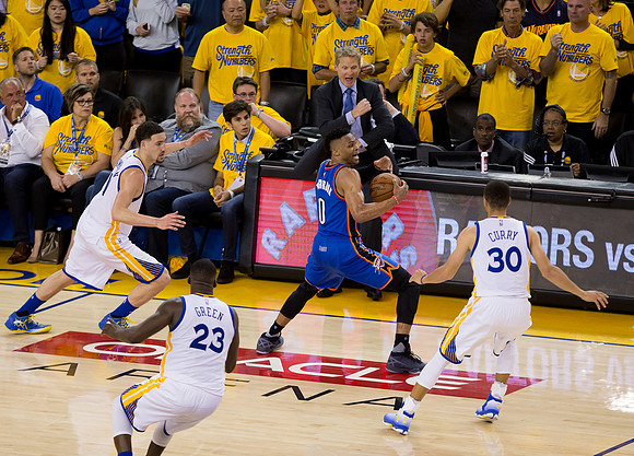 NBA: Playoffs-Oklahoma City Thunder at Golden State Warriors