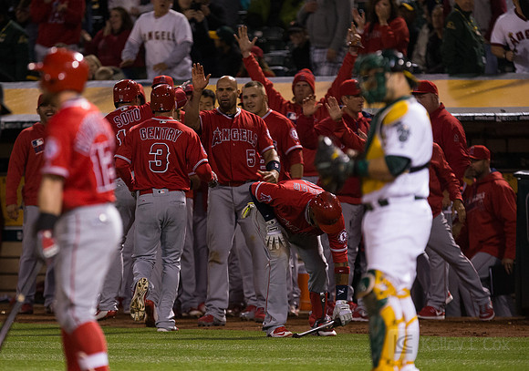 MLB: Los Angeles Angels at Oakland Athletics
