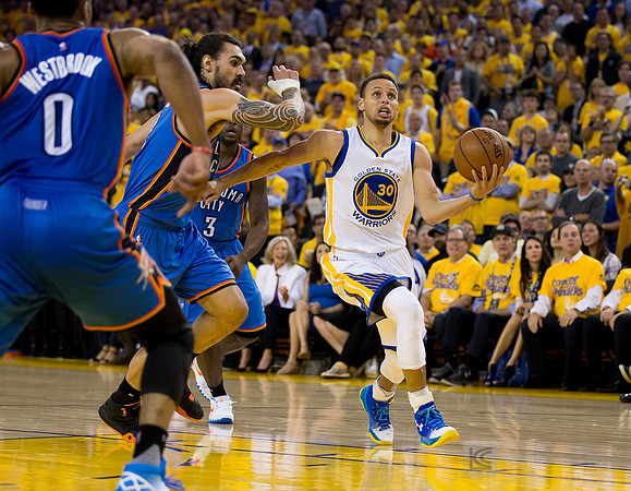 NBA: Playoffs-Oklahoma City Thunder at Golden State Warriors