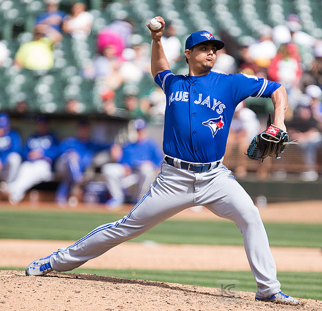 MLB: Toronto Blue Jays at Oakland Athletics