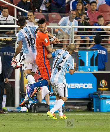 Soccer: 2016 Copa America Centenario-Argentina at Chile