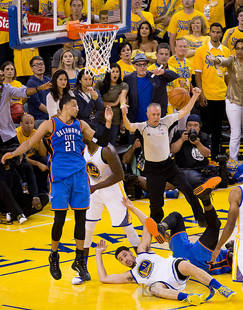 NBA: Playoffs-Oklahoma City Thunder at Golden State Warriors