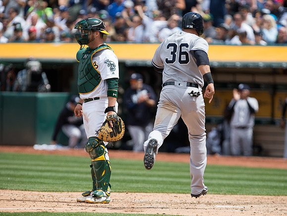 MLB: New York Yankees at Oakland Athletics