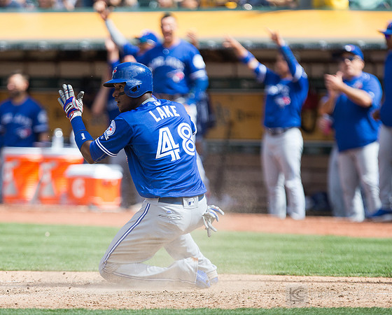 MLB: Toronto Blue Jays at Oakland Athletics