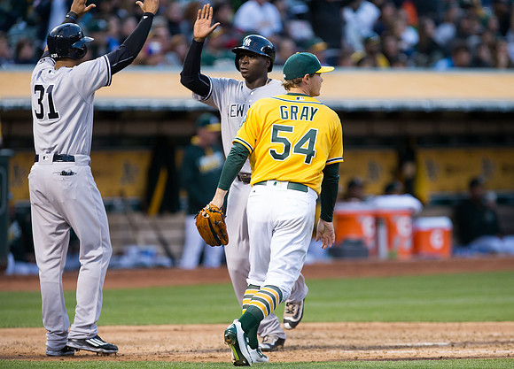 MLB: New York Yankees at Oakland Athletics