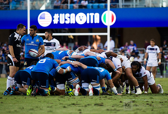 Rugby: International - Men - USA v Italy