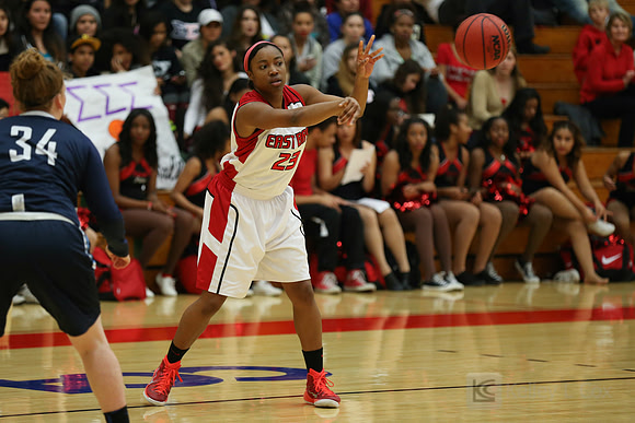 Cal State East Bay Pioneers forward Tori Breshers (23)