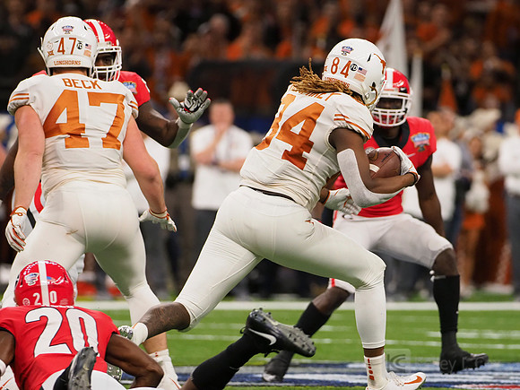 Texas Longhorns wide receiver Lil'Jordan Humphrey (84)