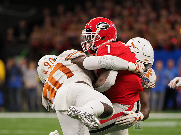Georgia Bulldogs running back D'Andre Swift (7)