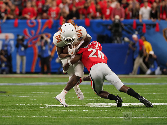 Texas Longhorns wide receiver Lil'Jordan Humphrey (84), Georgia