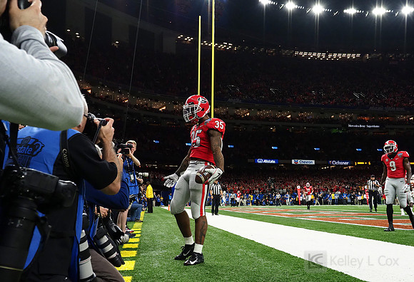Georgia Bulldogs running back Brian Herrien (35)