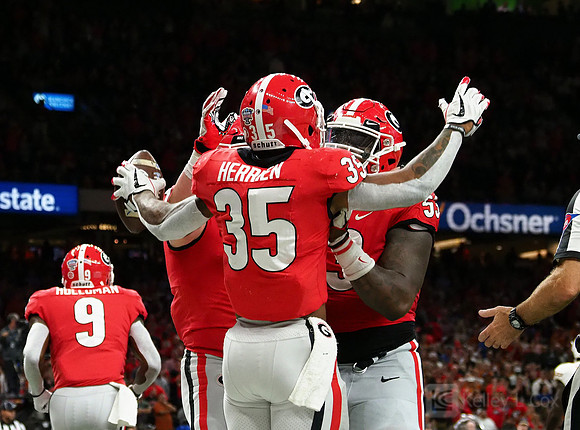 Georgia Bulldogs running back Brian Herrien (35)