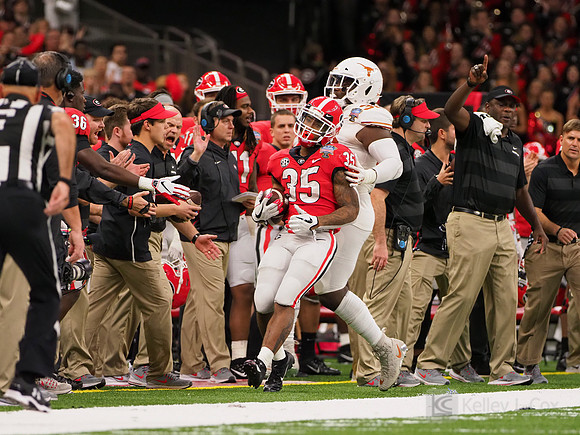 Georgia Bulldogs running back Brian Herrien (35)