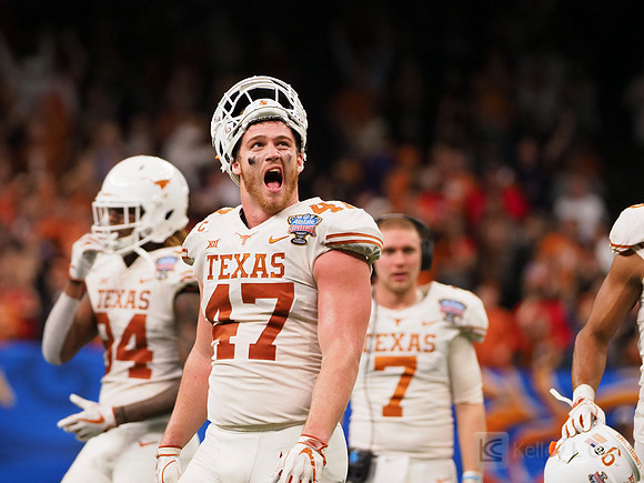 Texas Longhorns tight end Andrew Beck (47)