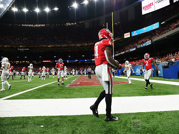 Georgia Bulldogs wide receiver Mecole Hardman (4)