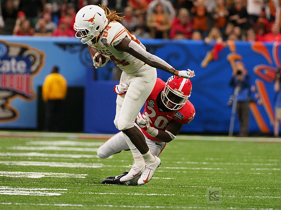 Texas Longhorns wide receiver Lil'Jordan Humphrey (84)