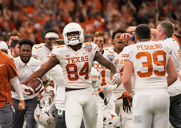 Texas Longhorns wide receiver Lil'Jordan Humphrey (84)