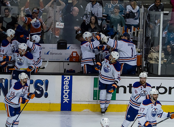 NHL: Stanley Cup Playoffs-Edmonton Oilers at San Jose Sharks
