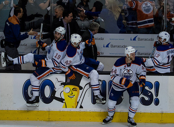 NHL: Stanley Cup Playoffs-Edmonton Oilers at San Jose Sharks