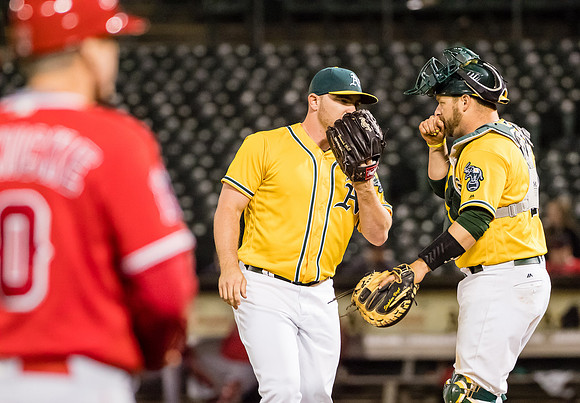 MLB: Los Angeles Angels at Oakland Athletics