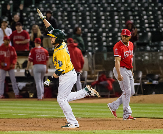 MLB: Los Angeles Angels at Oakland Athletics