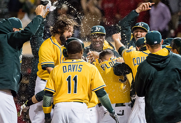 MLB: Los Angeles Angels at Oakland Athletics