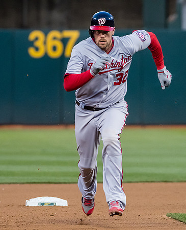 MLB: Washington Nationals at Oakland Athletics