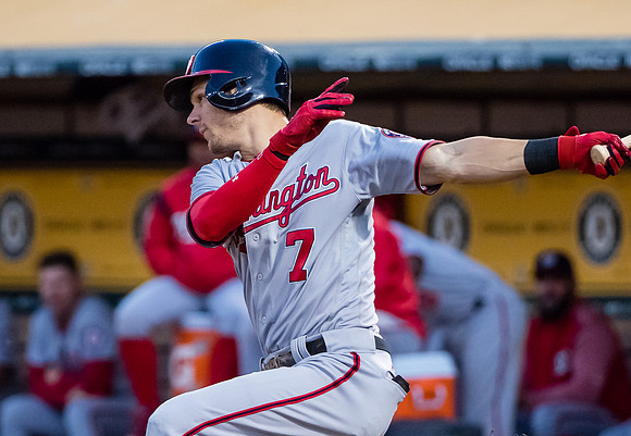 MLB: Washington Nationals at Oakland Athletics