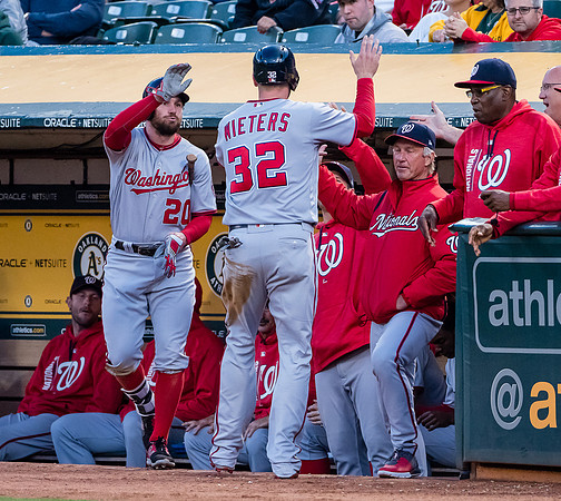 MLB: Washington Nationals at Oakland Athletics